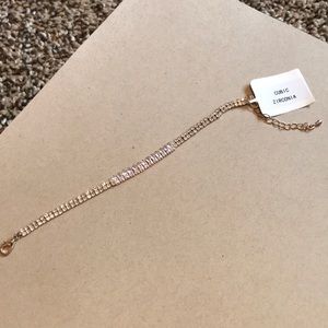 Rose gold CZ bracelet